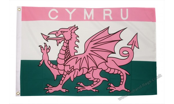 Pink Cymru Flag